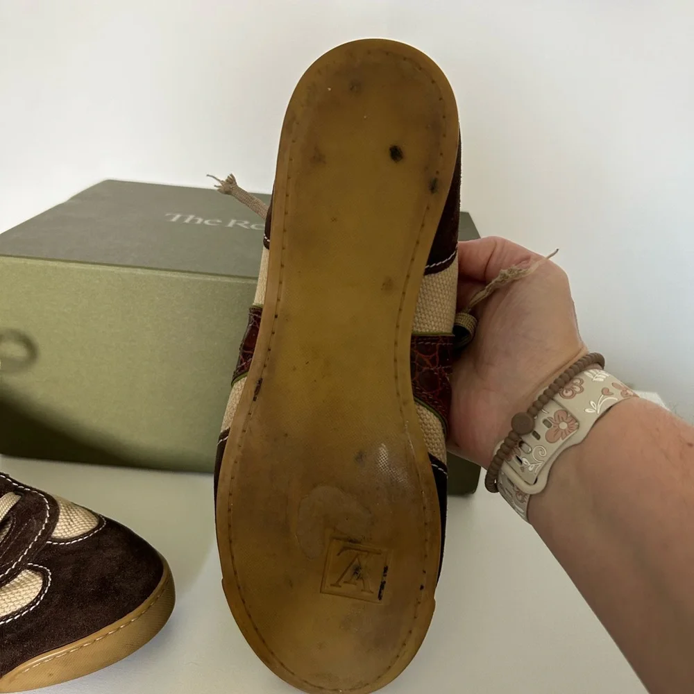 Louis Vuitton Brown and Cream Sneakers unisex Women's 10.5, men's 7.5 - Picture 3 of 10